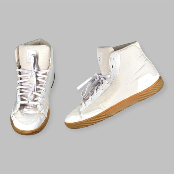 Flux Adapt High Top Trainer White Gum Mens Size 10 Womens Size 11 Lifting Shoes